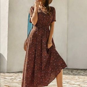 Women’s V neck sun dress